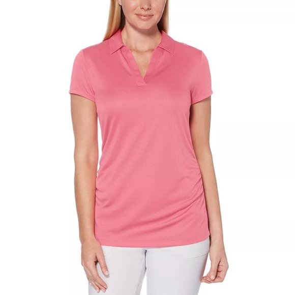 Grand Slam Tops - Women's Grand Slam Airflow Solid Golf Polo - Pink Lemonade - Medium - NWT